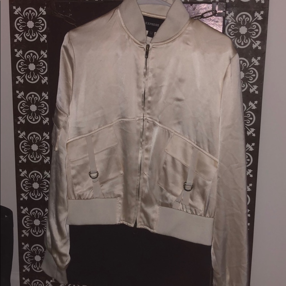 Silk Bomber Jacket